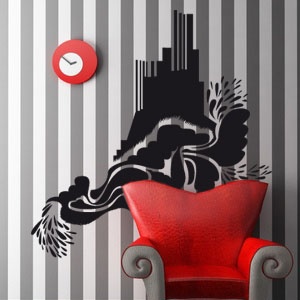 AUTOCOLANT (STICKER) DECORATIV CASTEL ABSTRACT